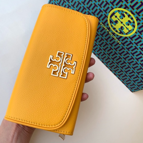 Tory Burch Duo Britten Envelope  Leather Wallet - Picture 2 of 7